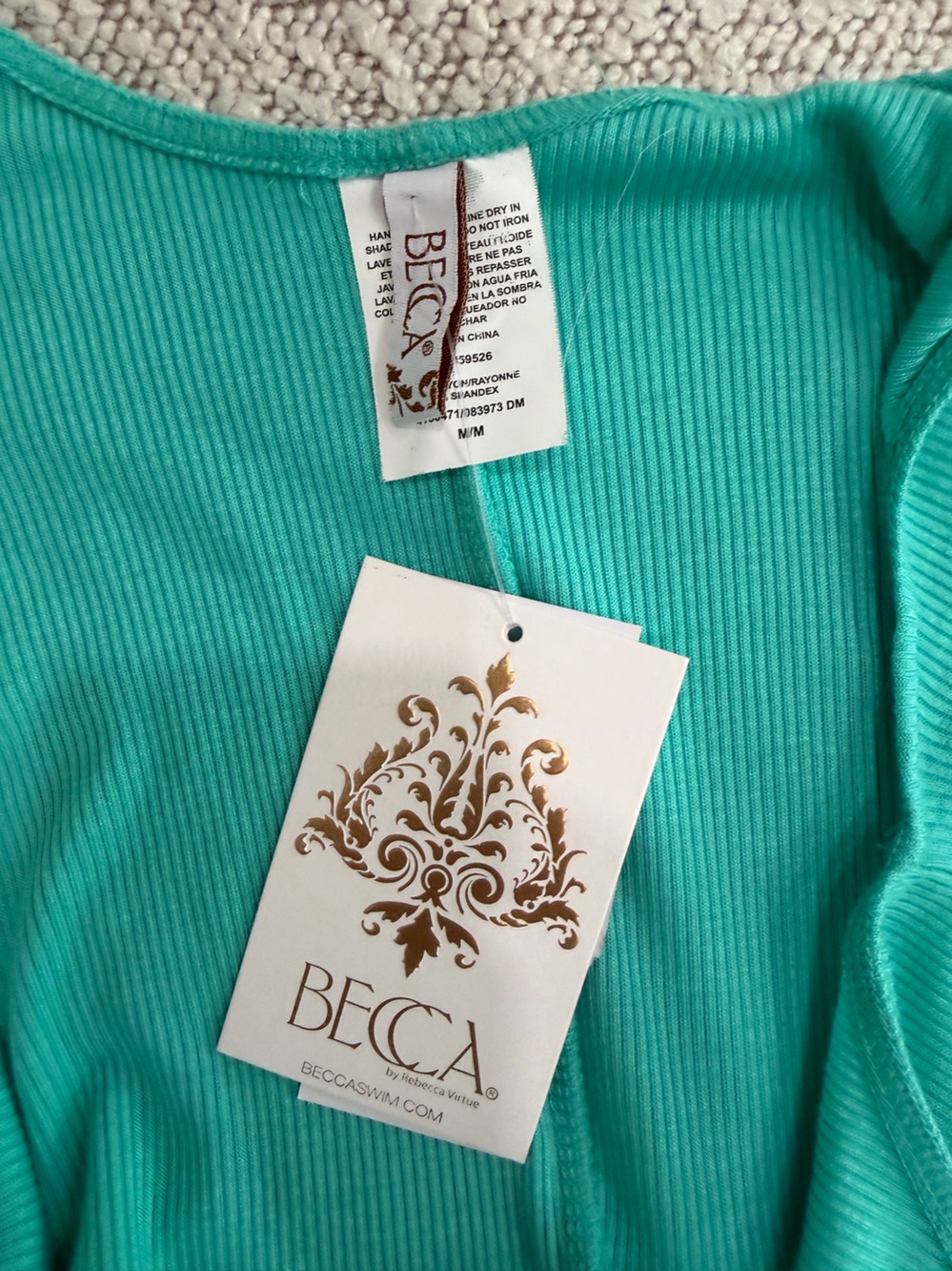 NWT Becca Women’s Teal Scoop Neck Sleeveless Maxi Dress M - Picture 8 of 9